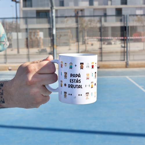 Papá estás brutal – Taza potente para un padre épico