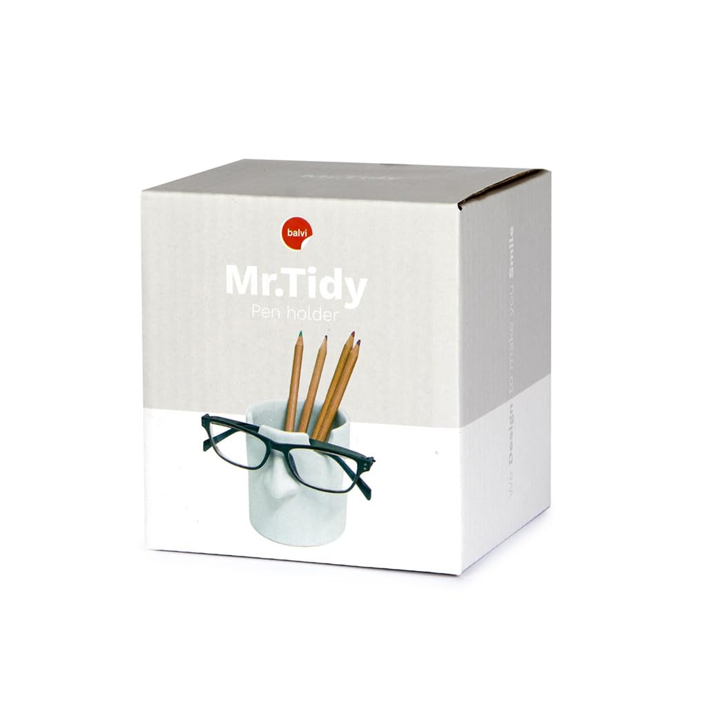 Mr. Tidy – Portalápices con gafas y estilo