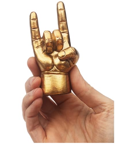 You Rock – Estatua dorada con gesto Rock & Roll