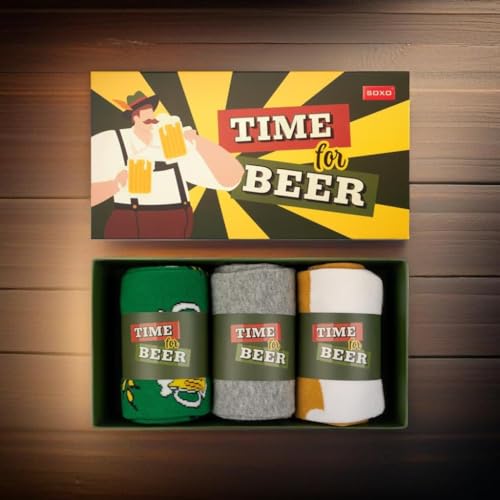 Calcetines "Time for Beer" – Pasos que saben a cerveza