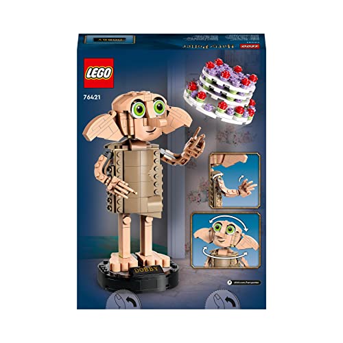 LEGO Harry Potter Dobby el Elfo Doméstico, Regalo de Reyes para Niñas, Niños, Adolescentes y Fans de 8+ Años, Juguete y Decoración para la Habitación, Colección de Figura Icónica de Personaje 76421