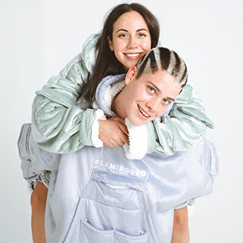 Batamanta oversize Flamingueo – Sudadera manta para sofá y frío