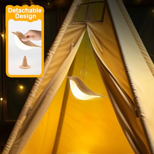 Haotao - Lámpara de escritorio - LED Luz Nocturna Infantil - Lampara Regulable Táctil Para Dormitorio - Con 3 Modo de Luz - Recargable por USB - Regalo Para Niños/Adulto