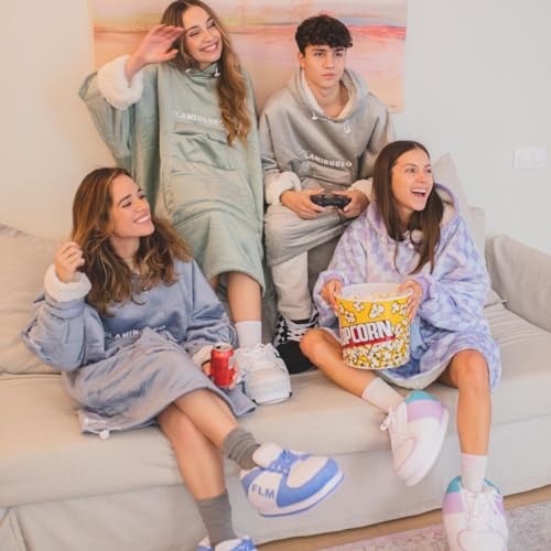 Batamanta oversize Flamingueo – Sudadera manta para sofá y frío