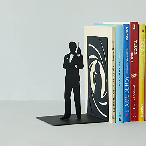 Sujetalibros agente secreto – Misión: mantener los libros en pie