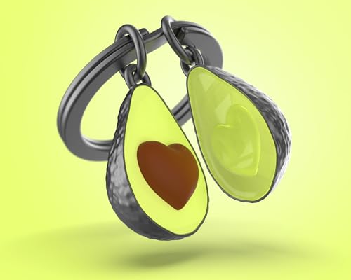 Llavero aguacate con corazón – Amor a primera fruta