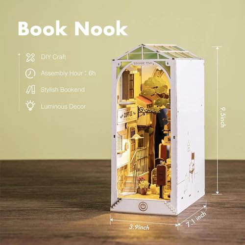 Book Nook 'Sunshine Town' – Un paseo soleado entre libros