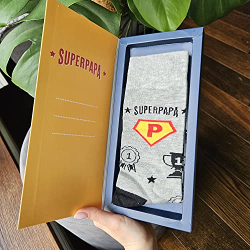 Calcetines "Super Papá" – Héroe de pies a cabeza