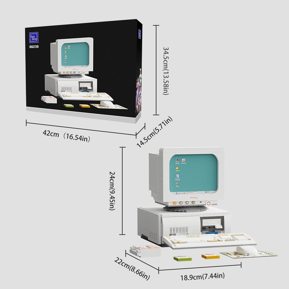 Ordenador retro de bloques – Monta tu nostalgia pieza a pieza