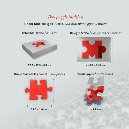 Puzzle Póster Café Vintage – Aroma Clásico en 500 Piezas