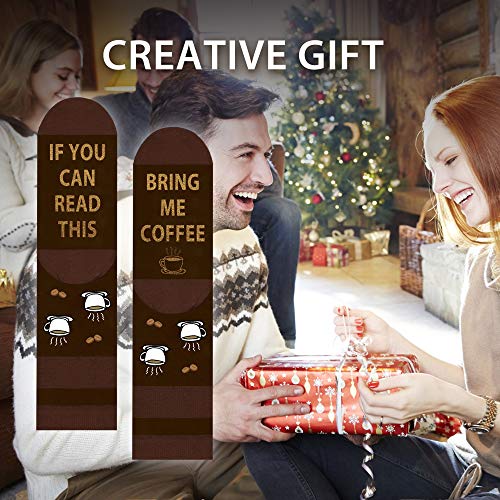 Calcetines "If You Can Read This, Bring Me Coffee" – Café y humor en tus pies