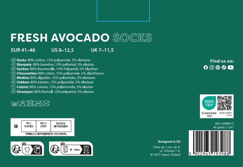 Calcetines de aguacate – Colores que alimentan tus pasos