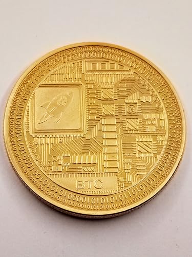 Moneda Bitcoin oro 24K – Brilla como tu fe cripto