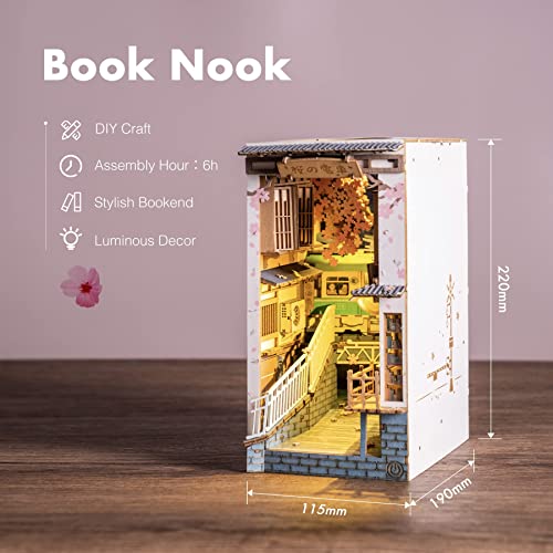 Book Nook de madera 'Puente encantado' – Crea magia entre tus libros