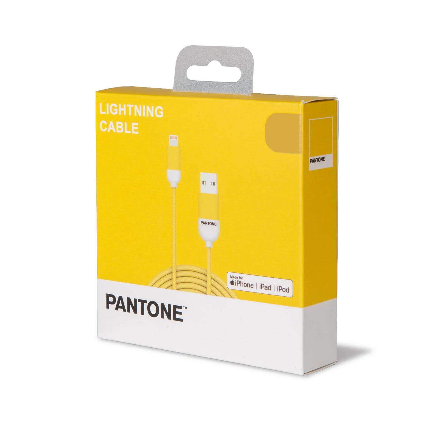 Cable Lightning iPhone Pantone – Amarillo que ilumina tu carga