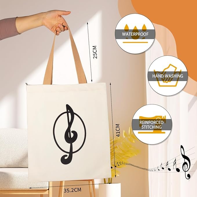 I love music – La tote bag para los que viven en clave de sol