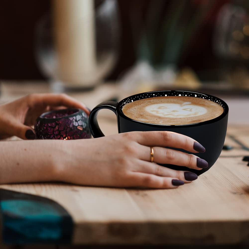 Taza bruja – Café mágico con cerámica negra