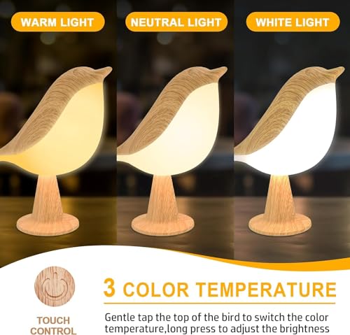 Lámpara LED Pájaro Difusor – Luz portátil y aromática para cualquier rincón