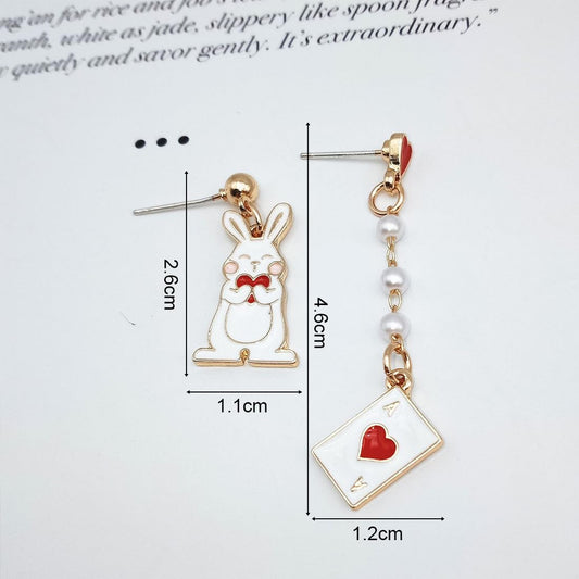 Pendientes Asimétricos Cartas de Póker – Un As de Picas con Mucho Estilo