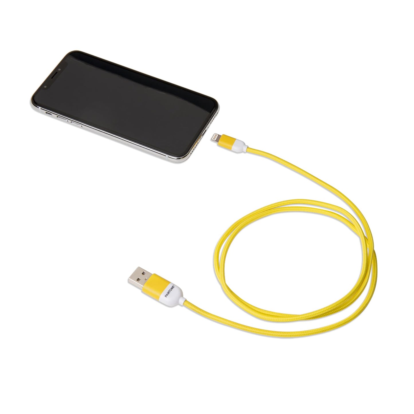 Cable Lightning iPhone Pantone – Amarillo que ilumina tu carga