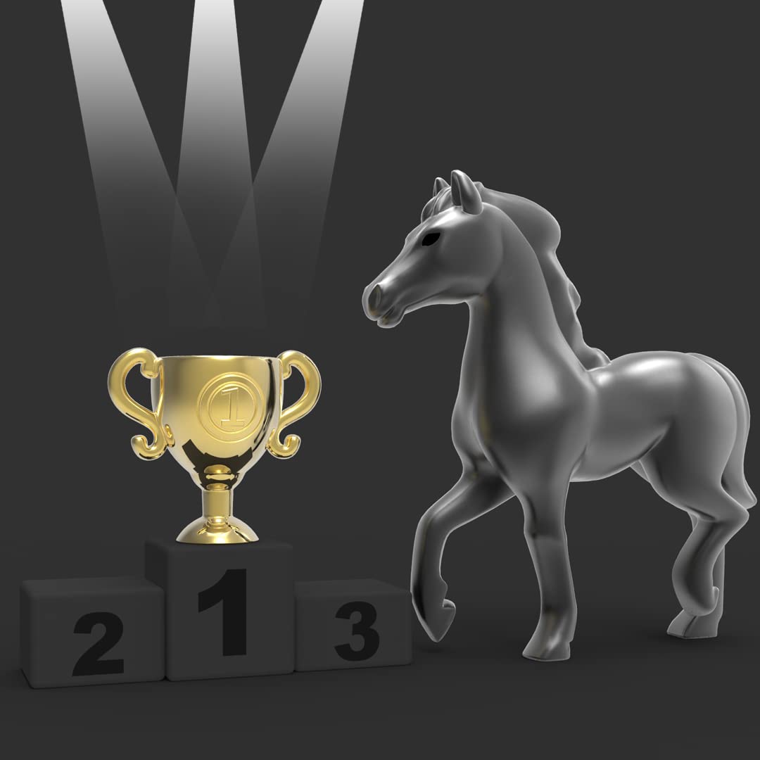 Llavero caballo y trofeo – Espíritu ecuestre en tus llaves