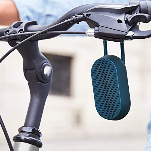 Lexon MINO T - Altavoz Bluetooth Resistente al Agua con mosquetón (Azul)