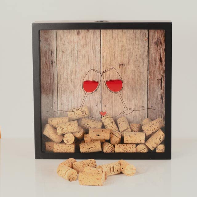 Caja para corchos de vino – Recuerdos que saben a brindis