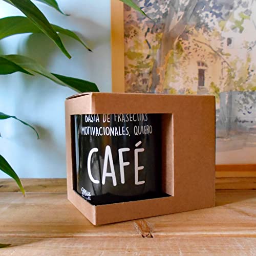 Basta de frases, quiero café  – Taza para los que odian madrugar