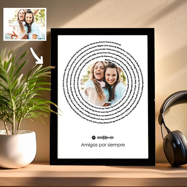 Placa con foto y canción personalizada – Tu banda sonora hecha regalo