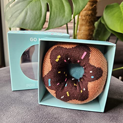 Calcetines donut azul – Estilo goloso y divertido