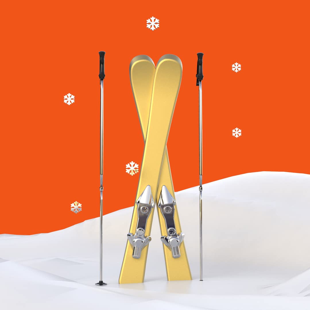 Llavero esquí mini – Un toque invernal en tus llaves