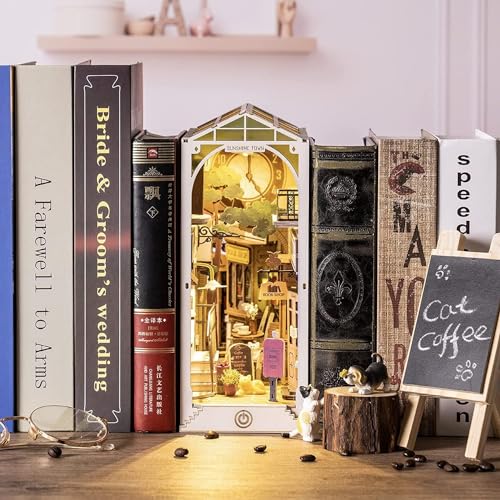Book Nook 'Sunshine Town' – Un paseo soleado entre libros