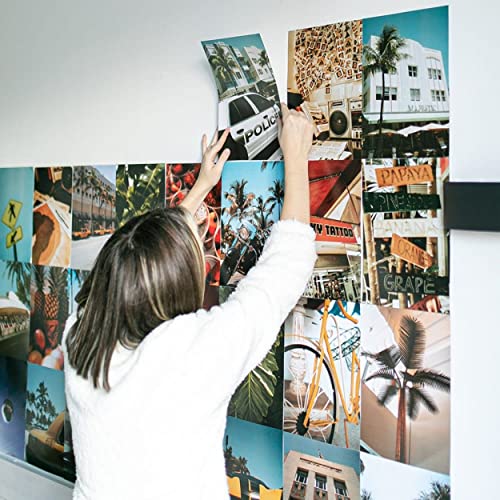 Láminas collage Miami – Pared con vibra tropical urbana
