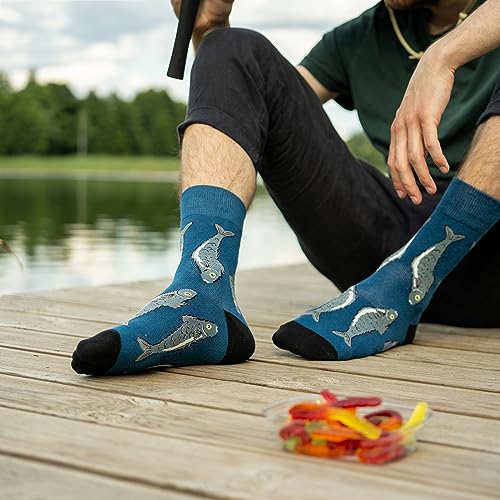 Calcetines caña de pescar – Estilo con sedal incluido