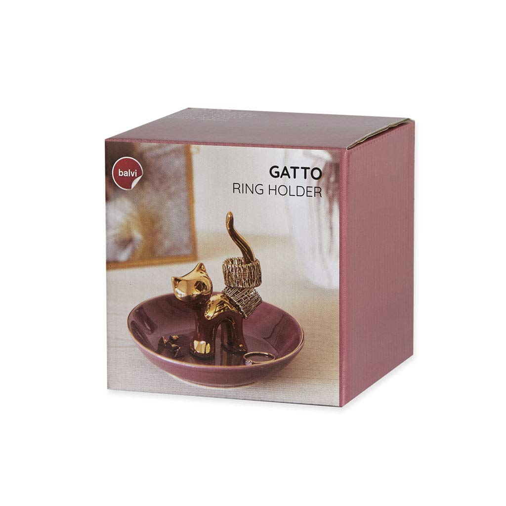 Porta-anillos gato dorado – Joyas bien acompañadas
