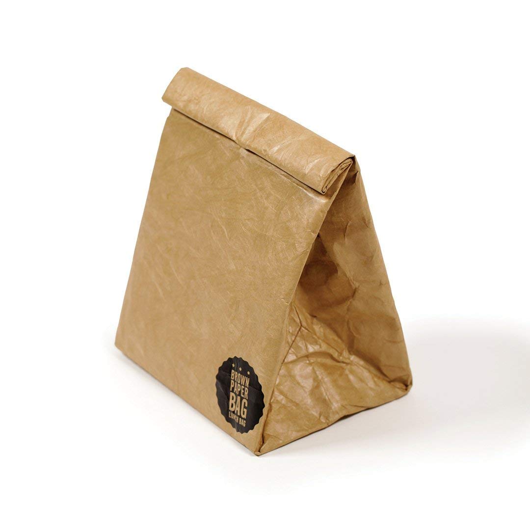 Bolsa almuerzo kraft – Papel retro para llevar con estilo