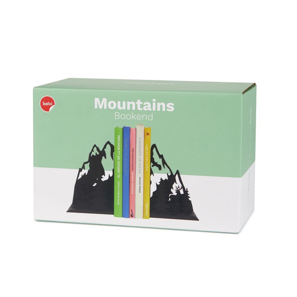 Sujetalibros montaña – Orden con espíritu aventurero