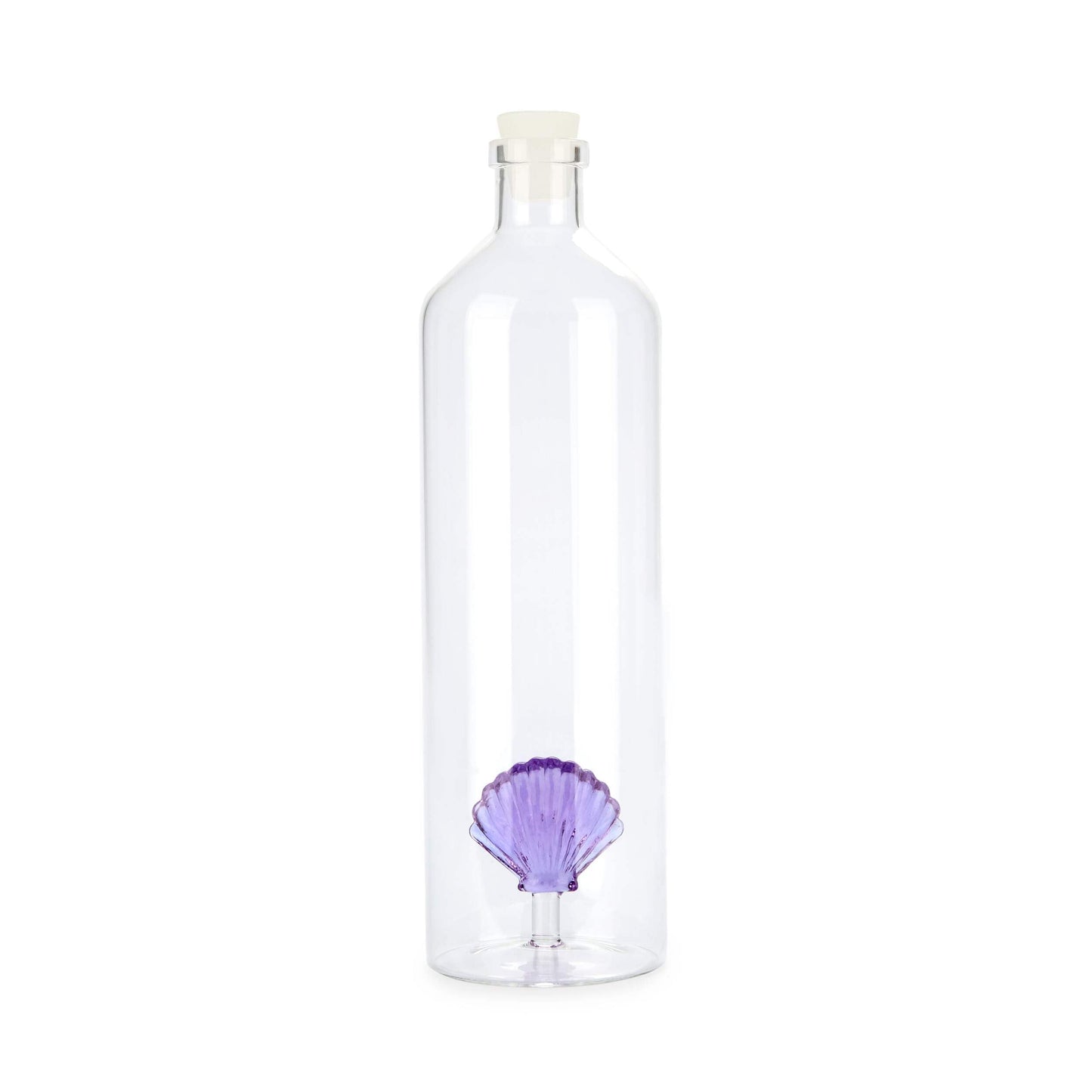 Botella con concha – Vidrio y mar en un mismo diseño