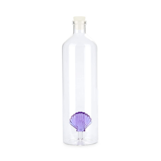 Botella con concha – Vidrio y mar en un mismo diseño