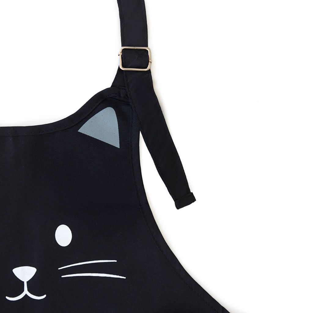Delantal Kitty negro – El chef más sigiloso