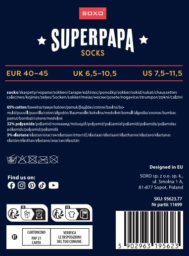 Calcetines "Super Papá" – Héroe de pies a cabeza