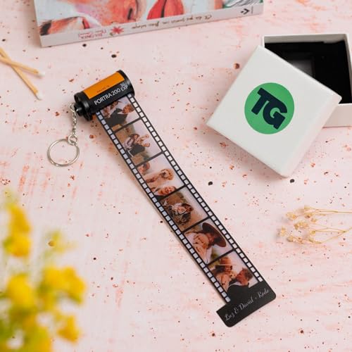 Llavero carrete personalizado– Tus fotos favoritas en mini rollo