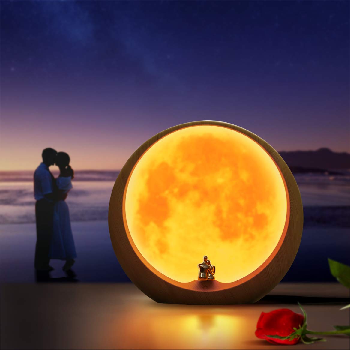 Lámpara “Amor bajo la luna” – Una luz cálida para los que se quieren bien