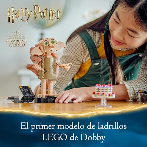 LEGO Harry Potter Dobby el Elfo Doméstico, Regalo de Reyes para Niñas, Niños, Adolescentes y Fans de 8+ Años, Juguete y Decoración para la Habitación, Colección de Figura Icónica de Personaje 76421