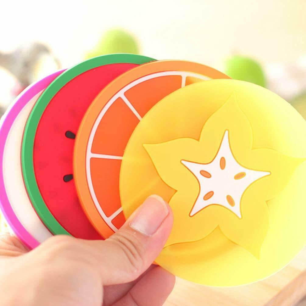 Posavasos de frutas – Colores tropicales para tus bebidas
