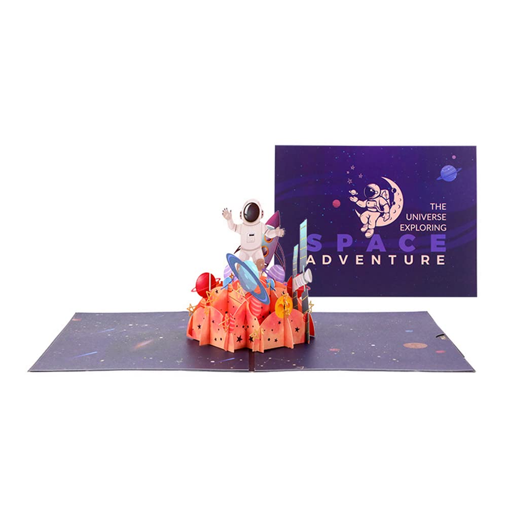 Un pequeño paso – Tarjeta sorpresa con astronauta en 3D