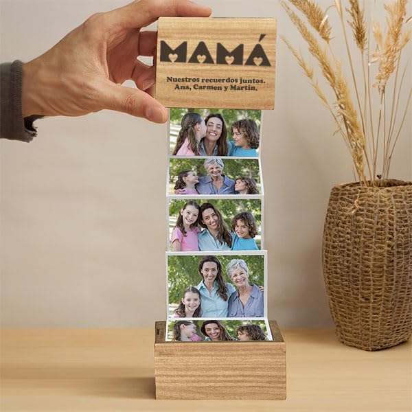 Mini caja álbum de fotos para mamá – Sorpresa que se despliega en amor