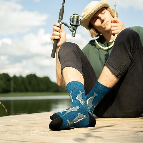 Calcetines caña de pescar – Estilo con sedal incluido