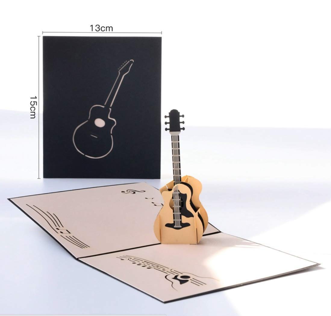 Melodía sorpresa – Tarjeta con guitarra que salta al abrirse