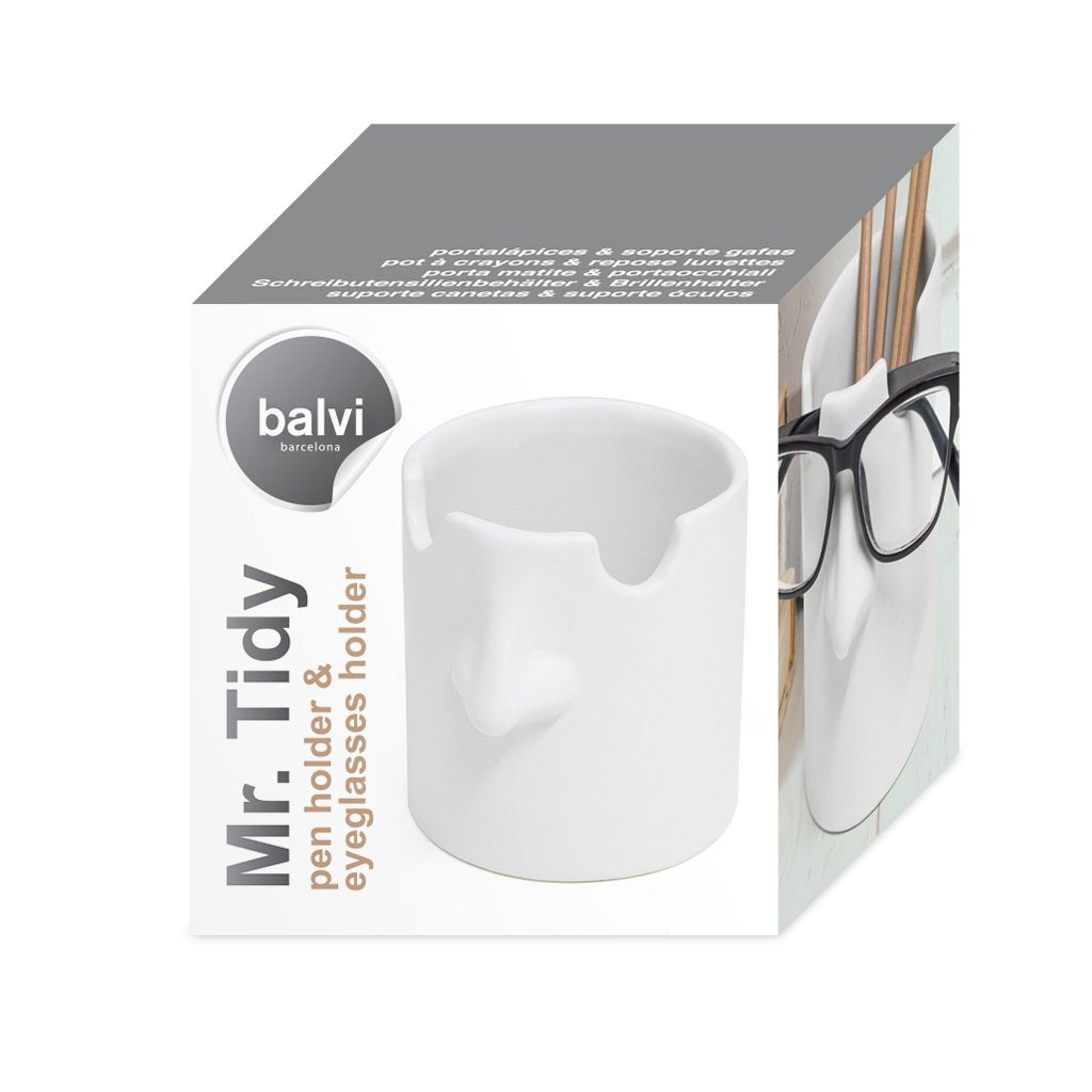 Mr. Tidy – Portalápices con gafas y estilo
